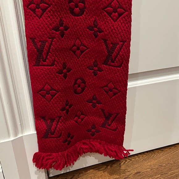 Louis Vuitton Red Monogram Scarf